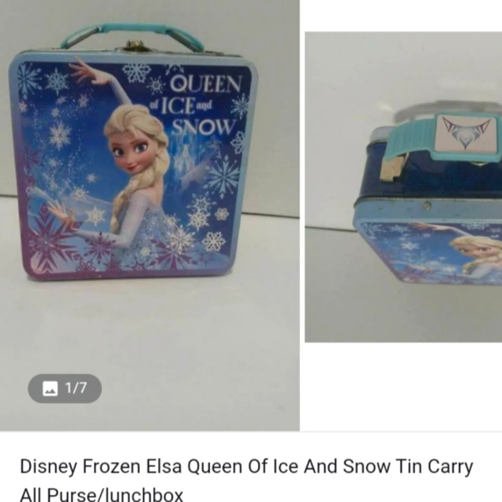 Disney frozen Elsa tin lunchbox